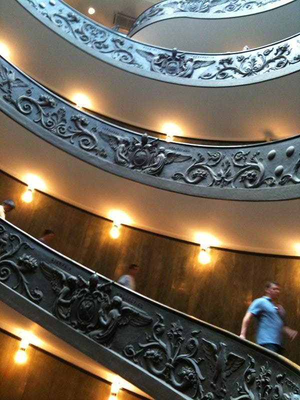 Descending from the Vatican