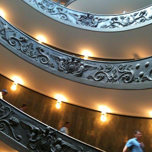 Descending from the Vatican