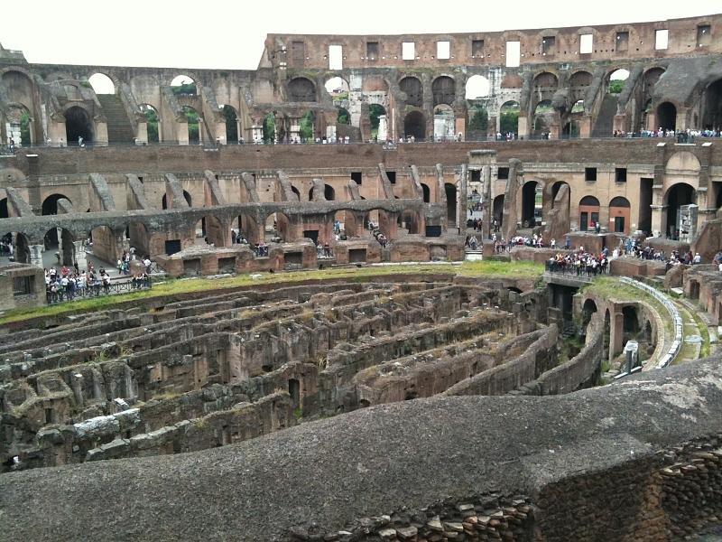 Inside the Colloseum
