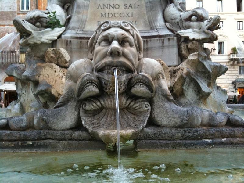 Spitting water