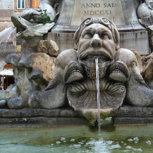 Spitting water