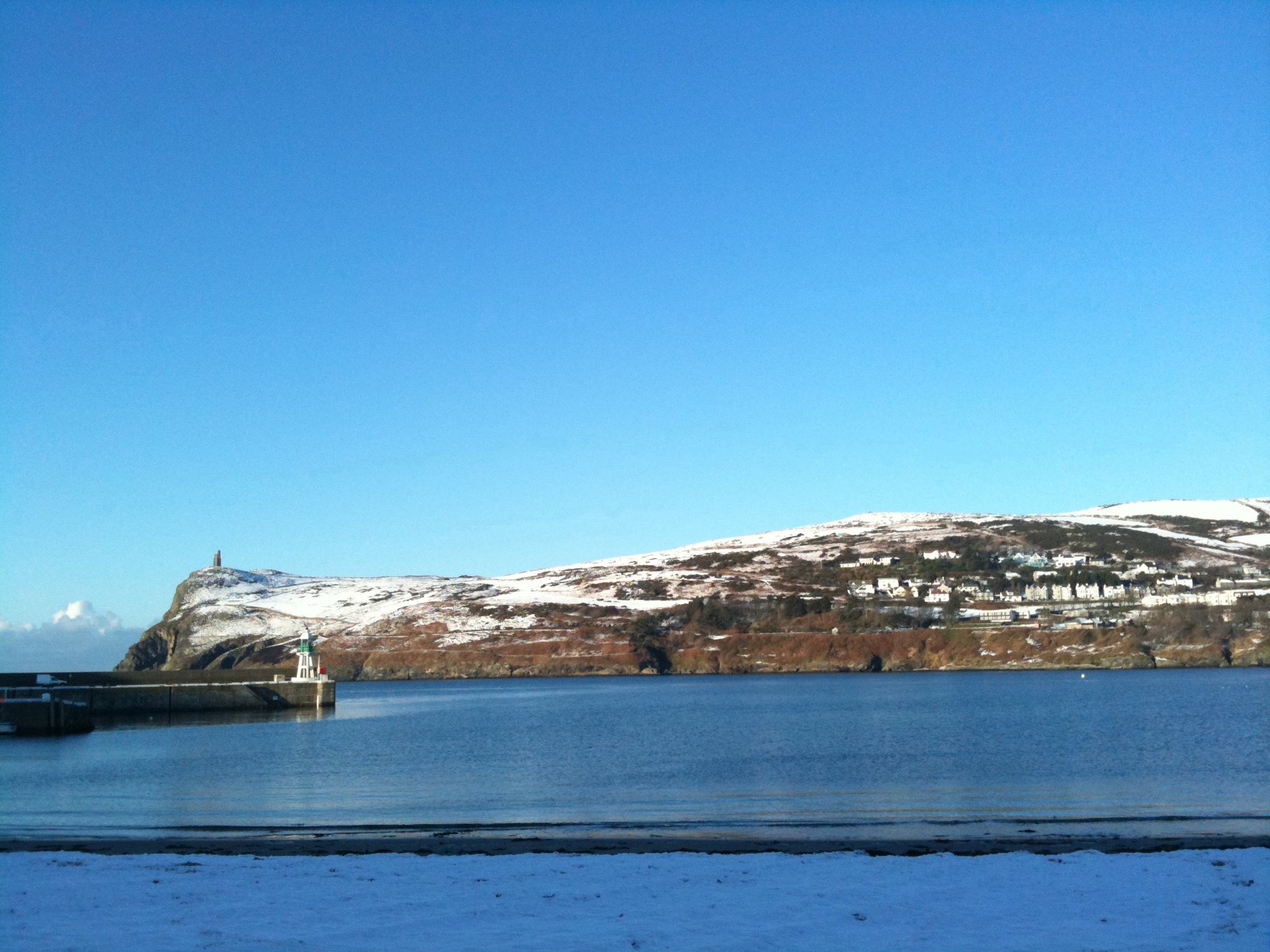 Bradda Head in the snow