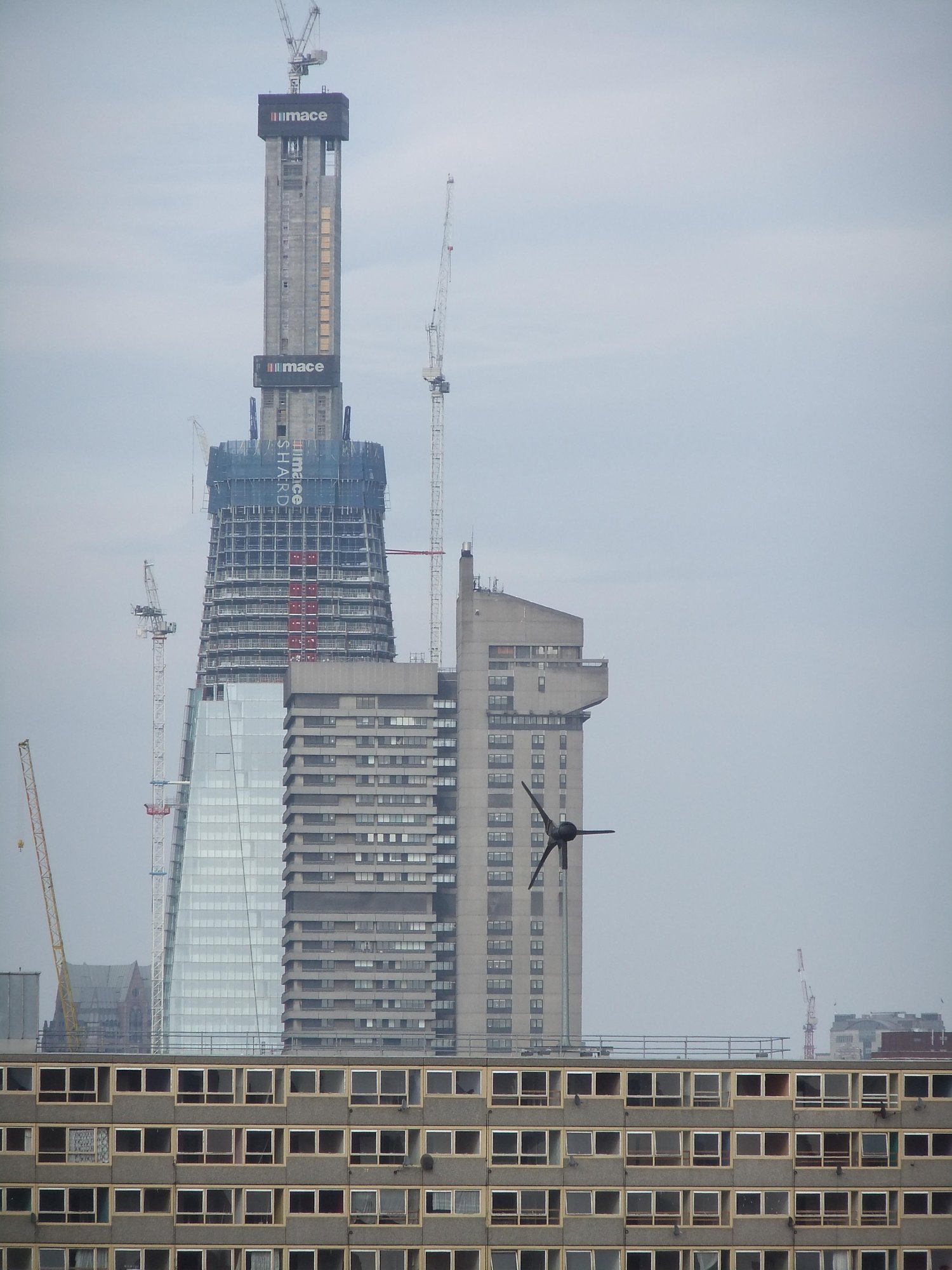 The Shard, Guy's Tower and The Heygate Estate