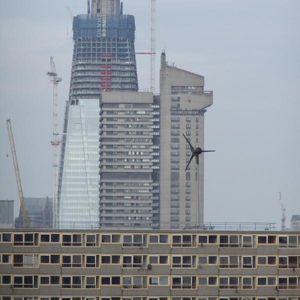 The Shard, Guy's Tower and The Heygate Estate