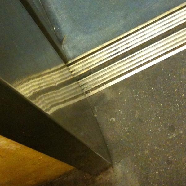 To a moving floor