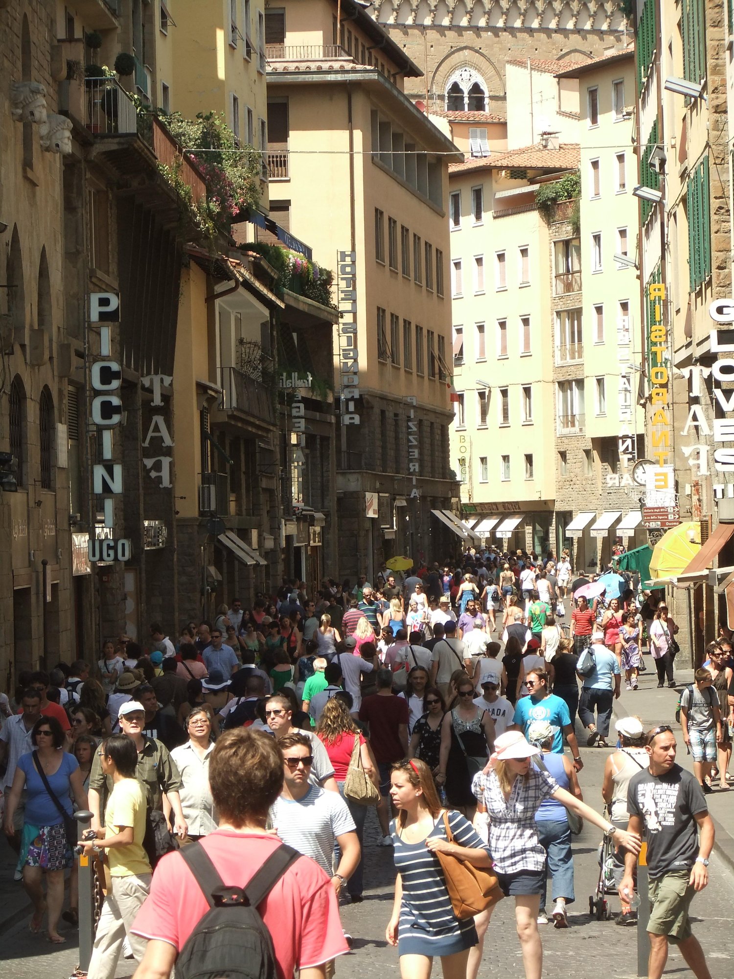 Tourists in Tuscany