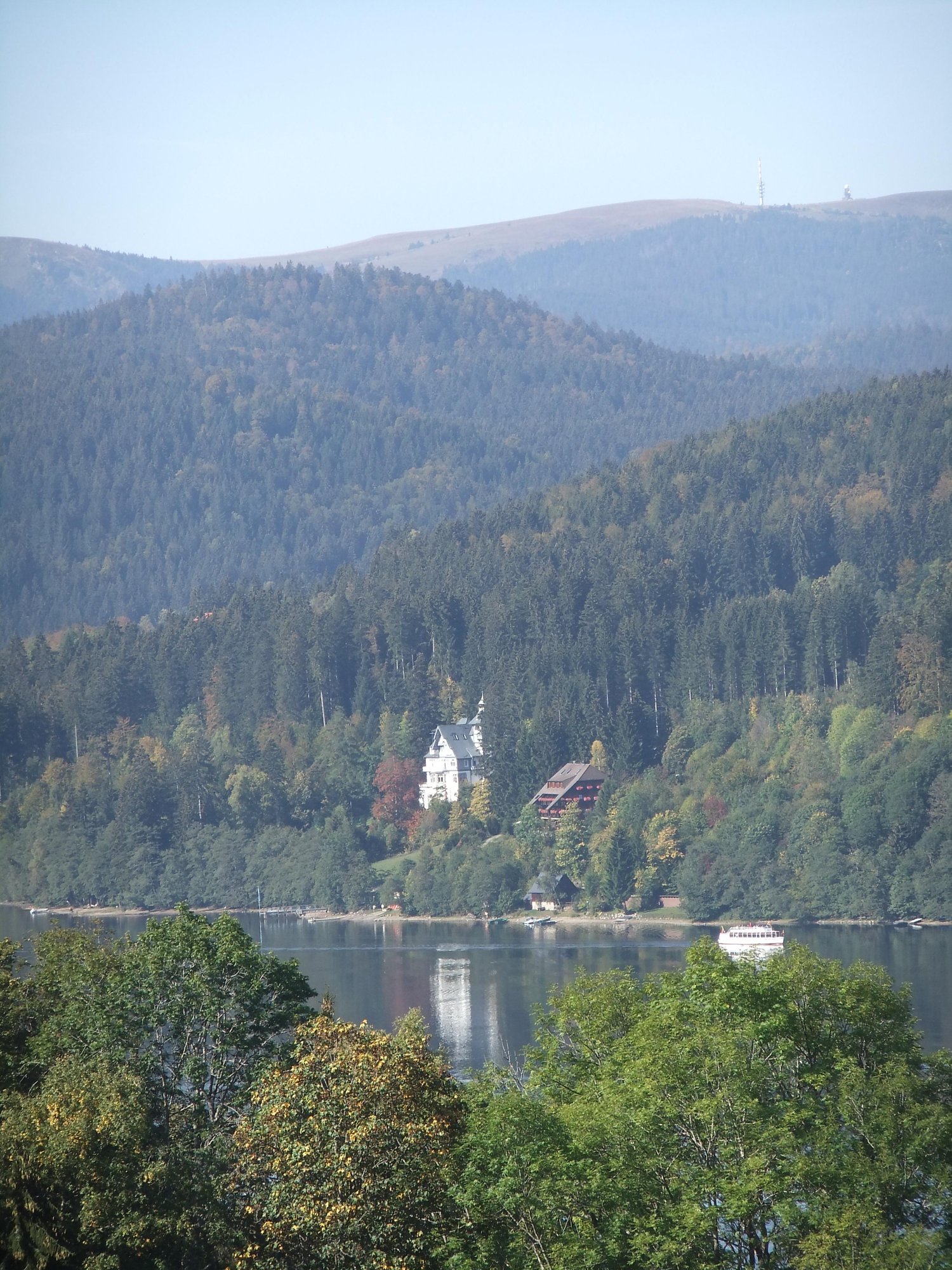 Overlooking the lake
