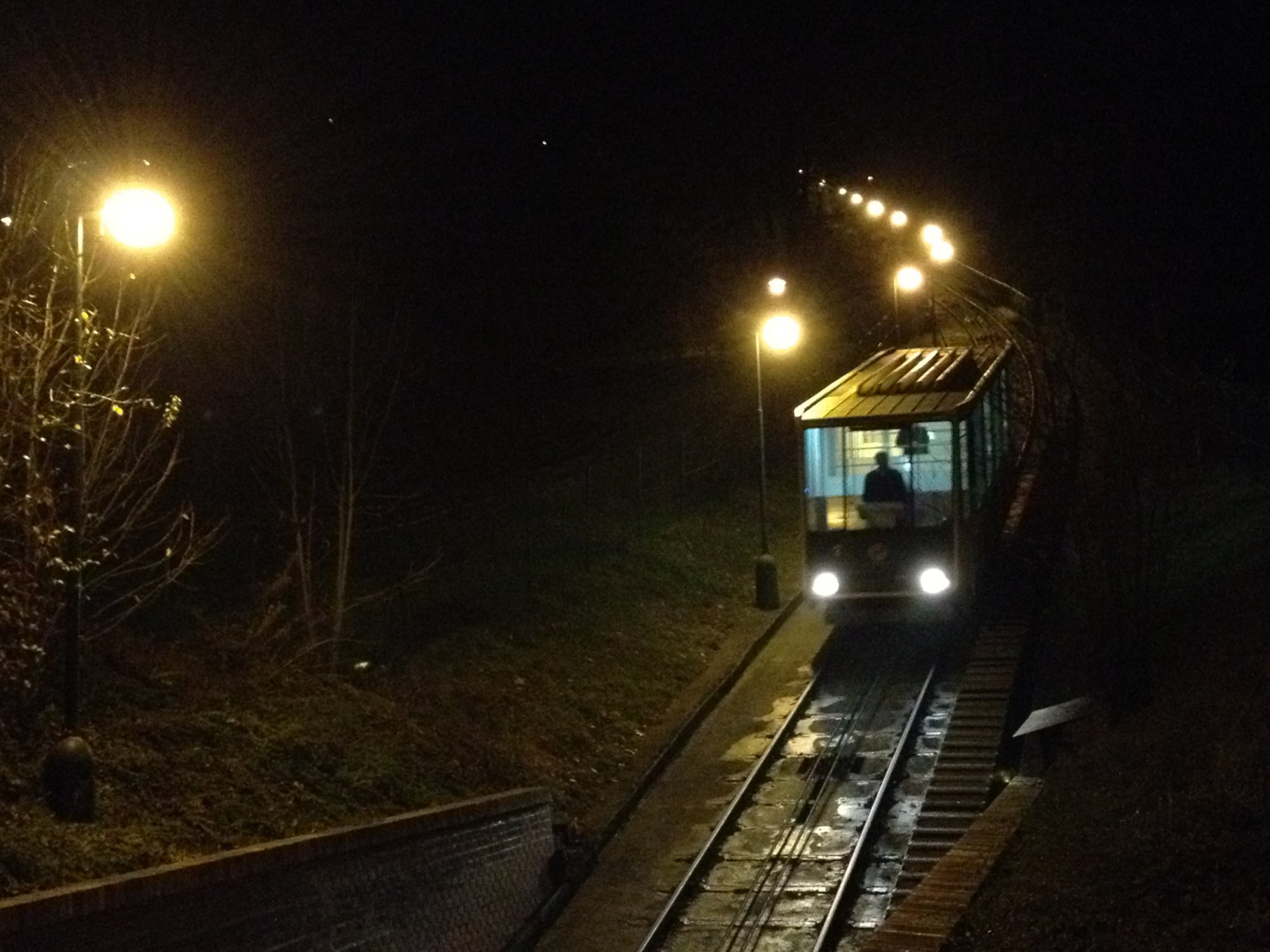 Coming down the hill