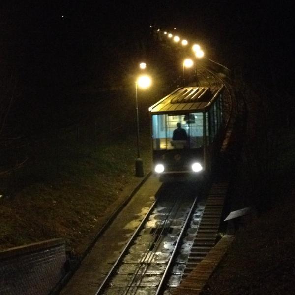 Coming down the hill