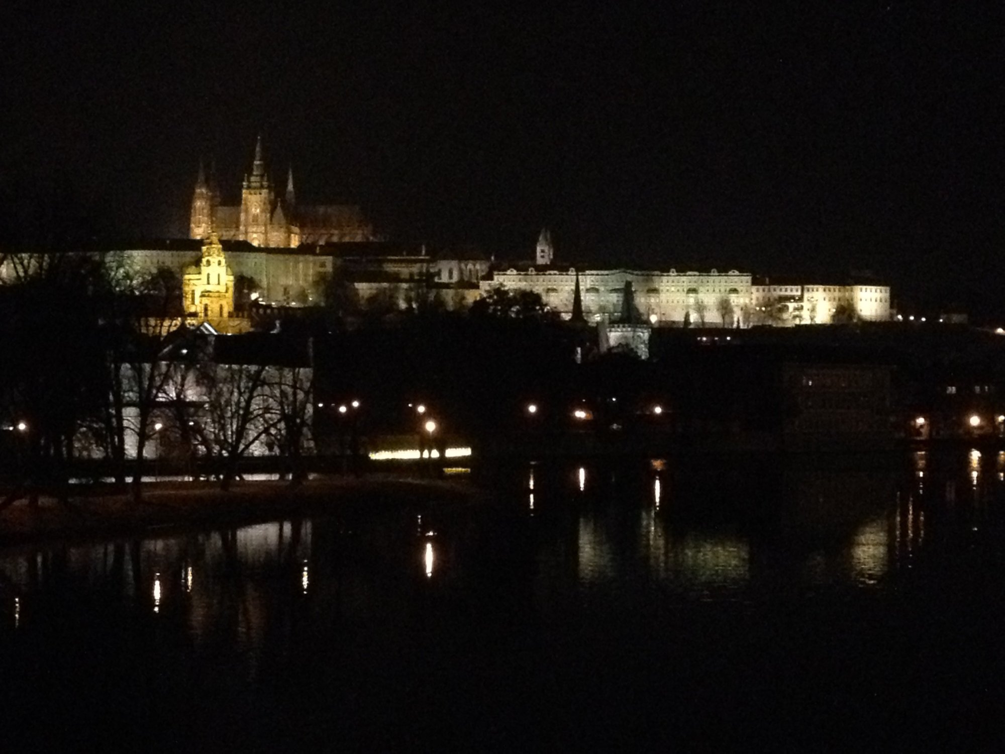 Prague Castle by night