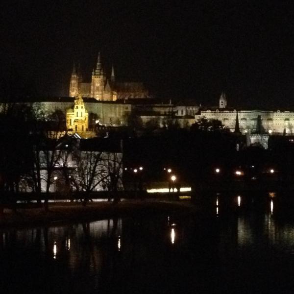 Prague Castle by night