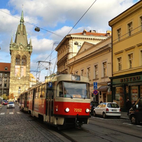 Travelling by tram