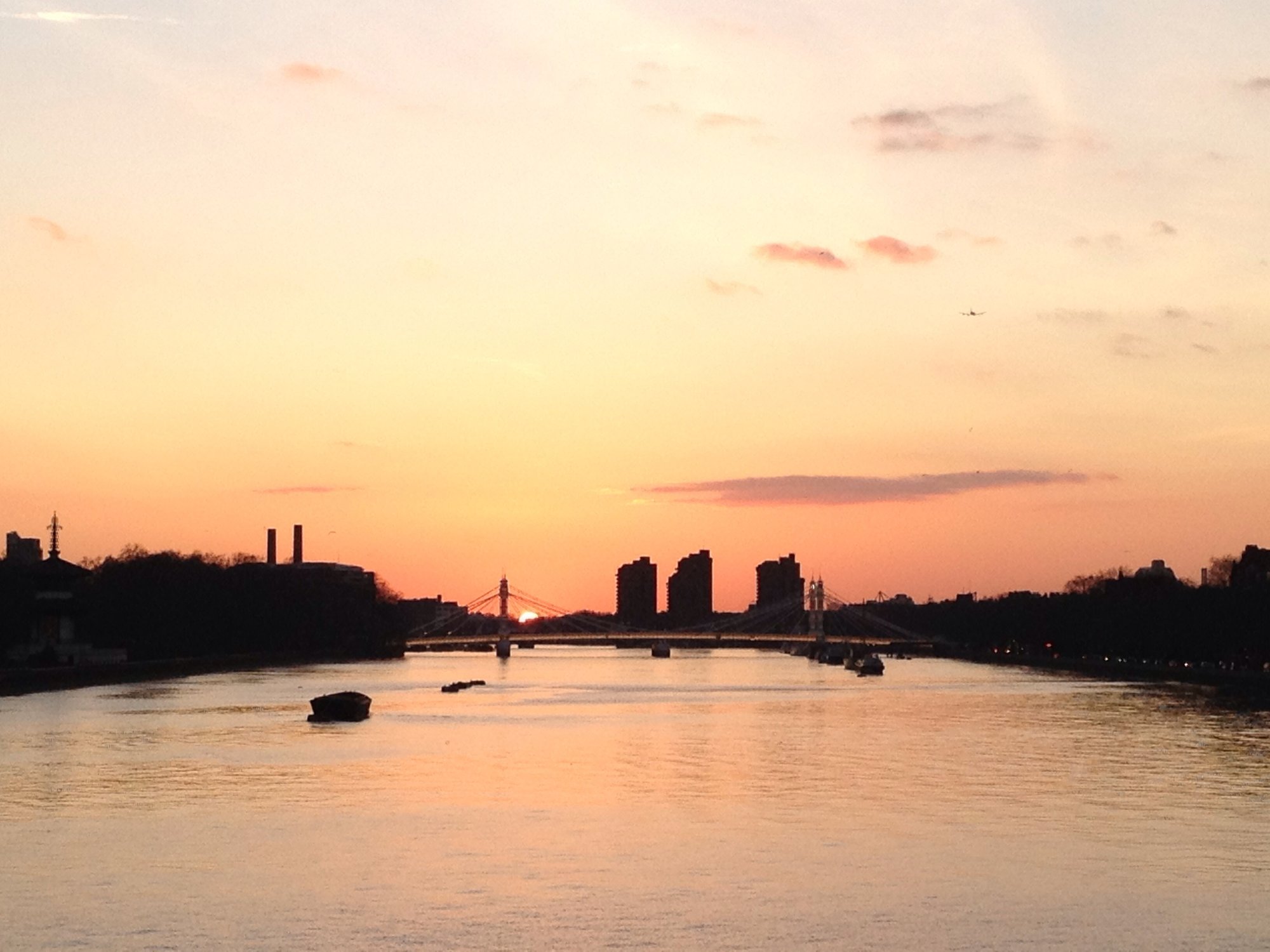 Sunset from Chelsea Bridge