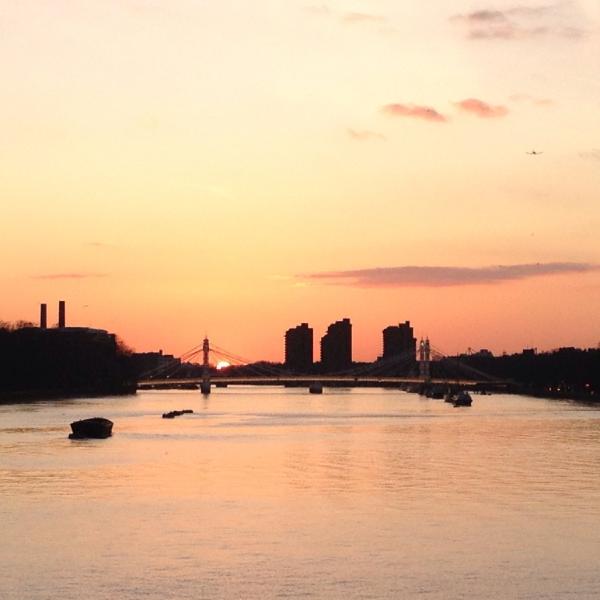 Sunset from Chelsea Bridge