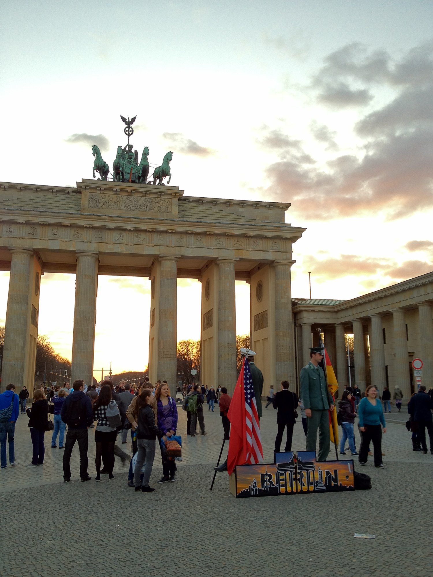 Soldiers at the Brandenburg Gate
