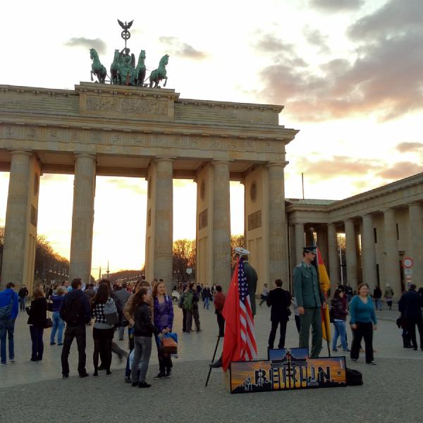 Soldiers at the Brandenburg Gate
