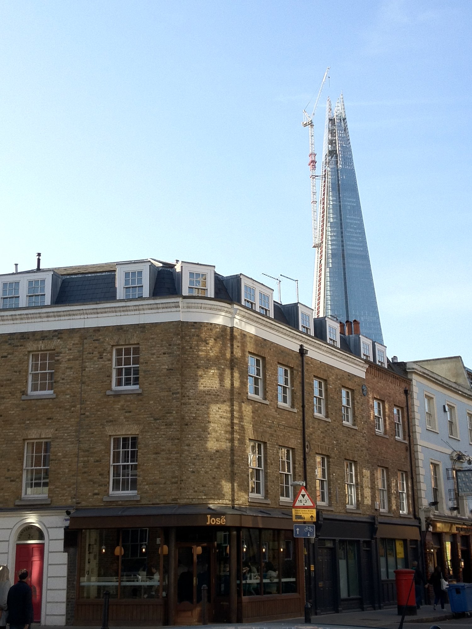 The Shard from Bermondsey Street