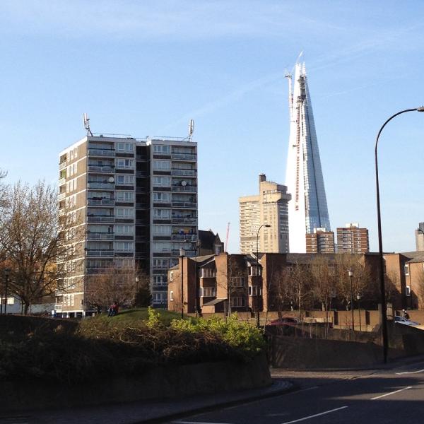 The Shard from Bricklayers Arms