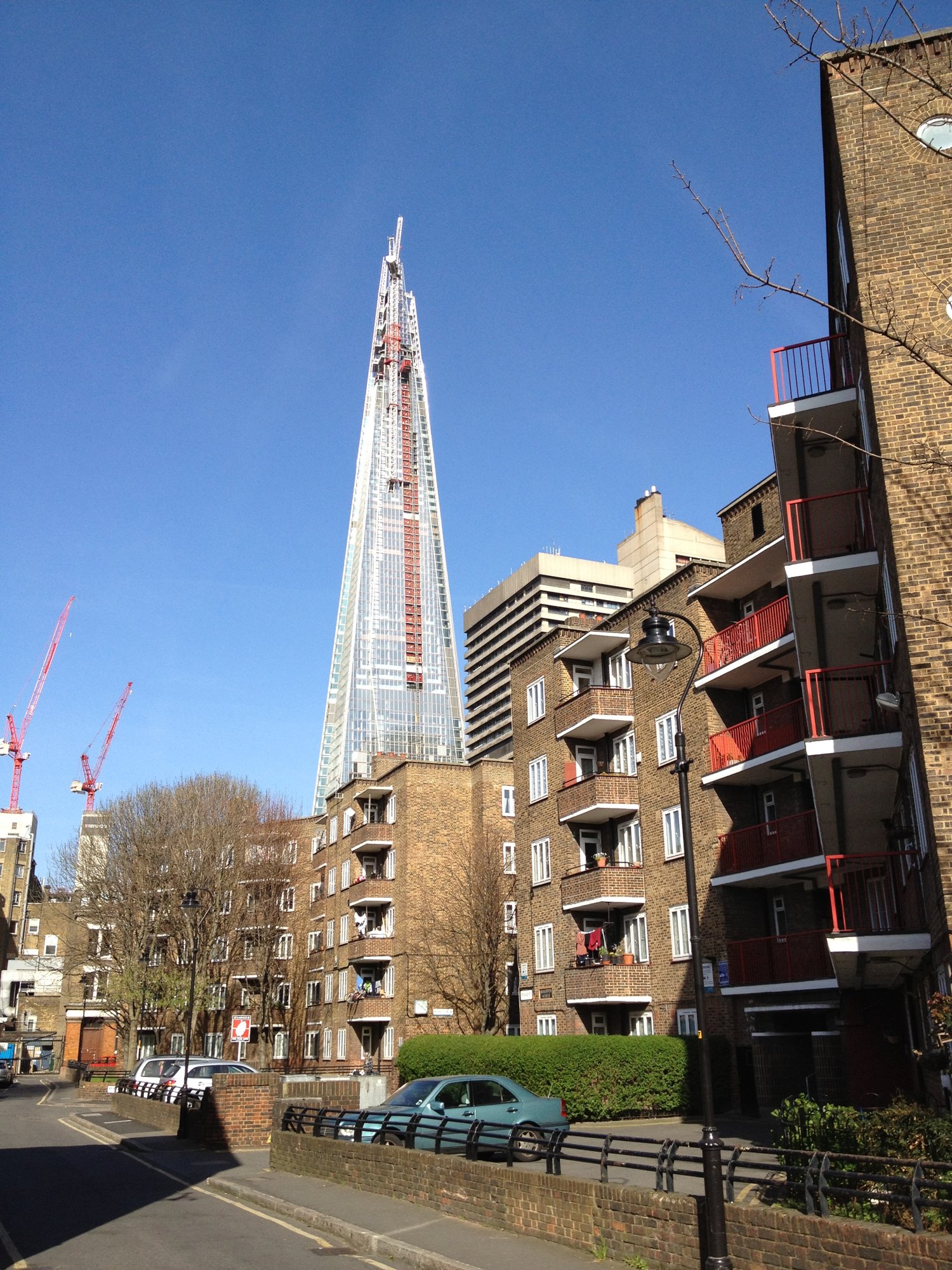 The Shard from Tennis Street