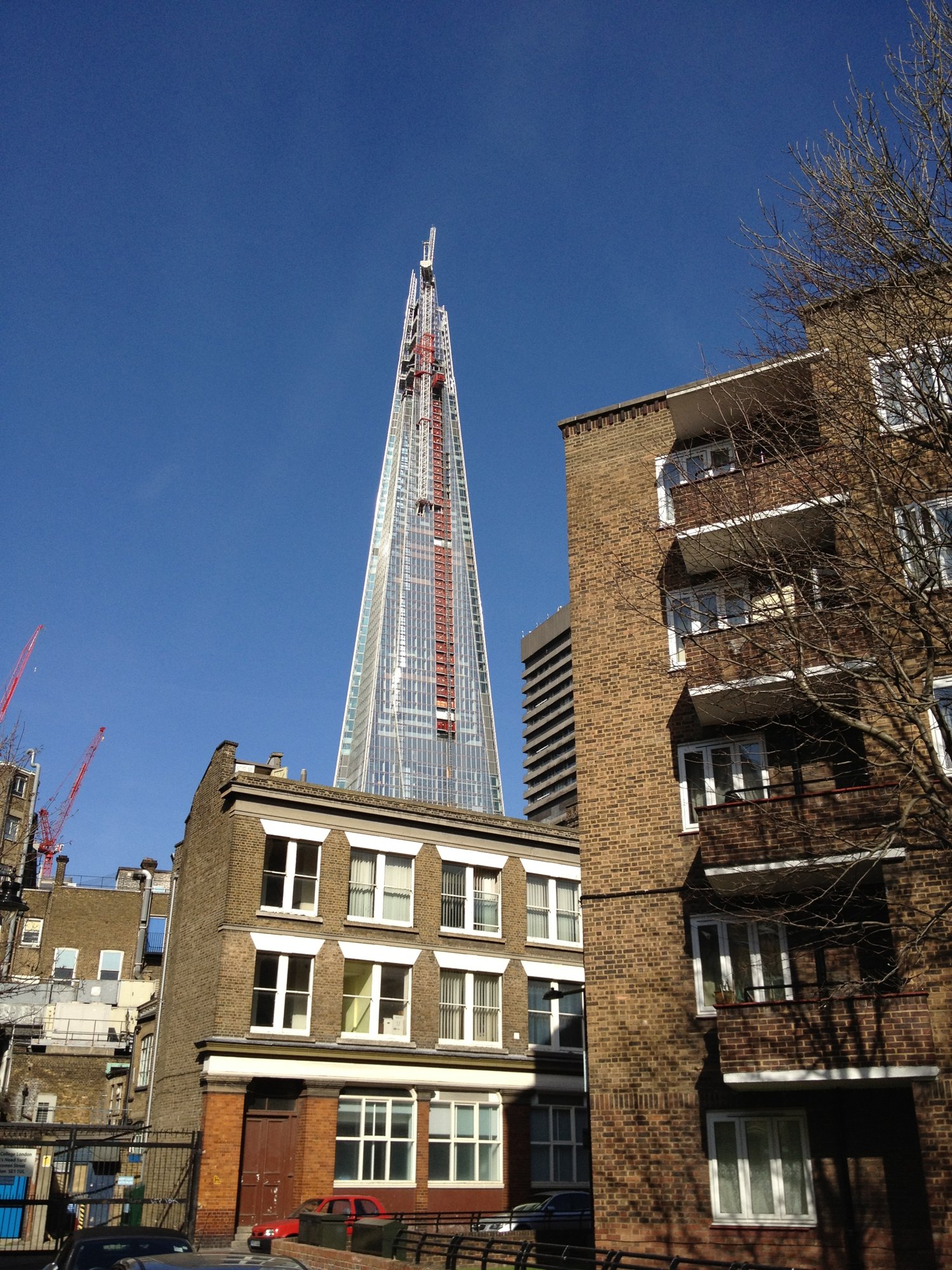 The Shard from Tennis Street