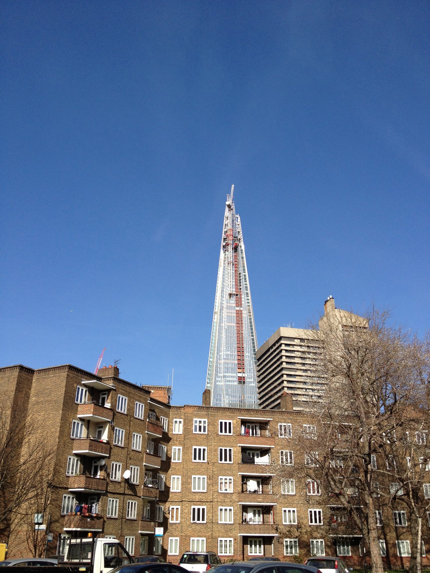 The Shard from Tennis Street
