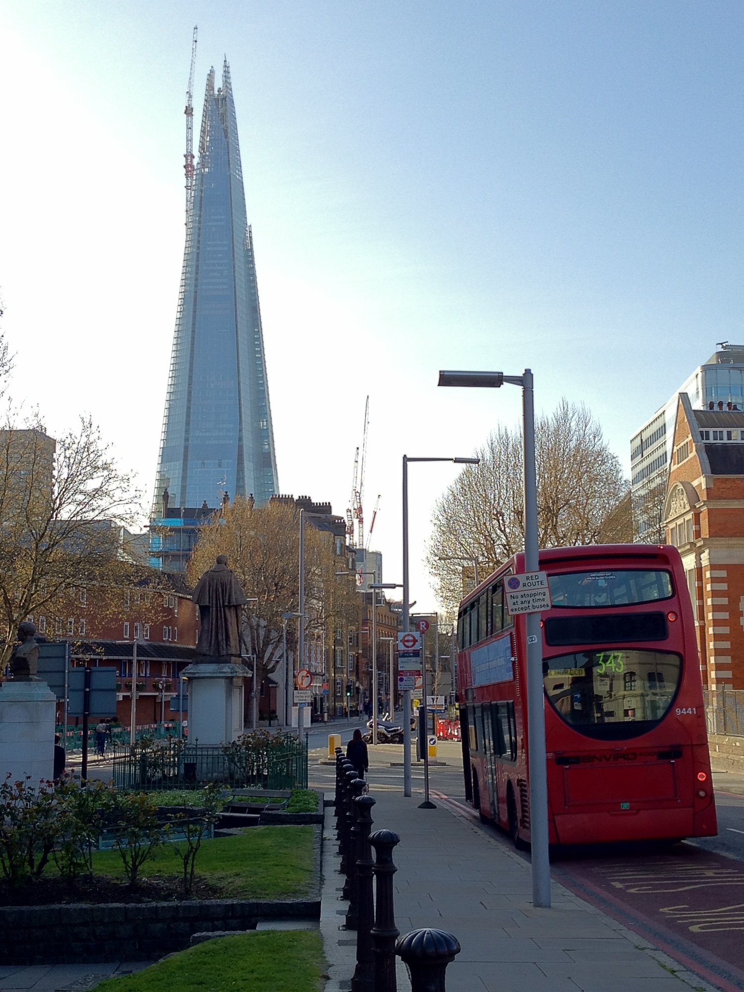 The Shard from Tower Bridge Road