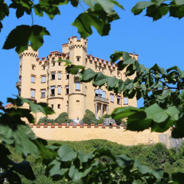 A glimpse of Schloss Hohenschwangau