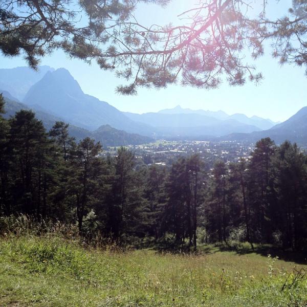 Garmisch-Partenkirchen from above