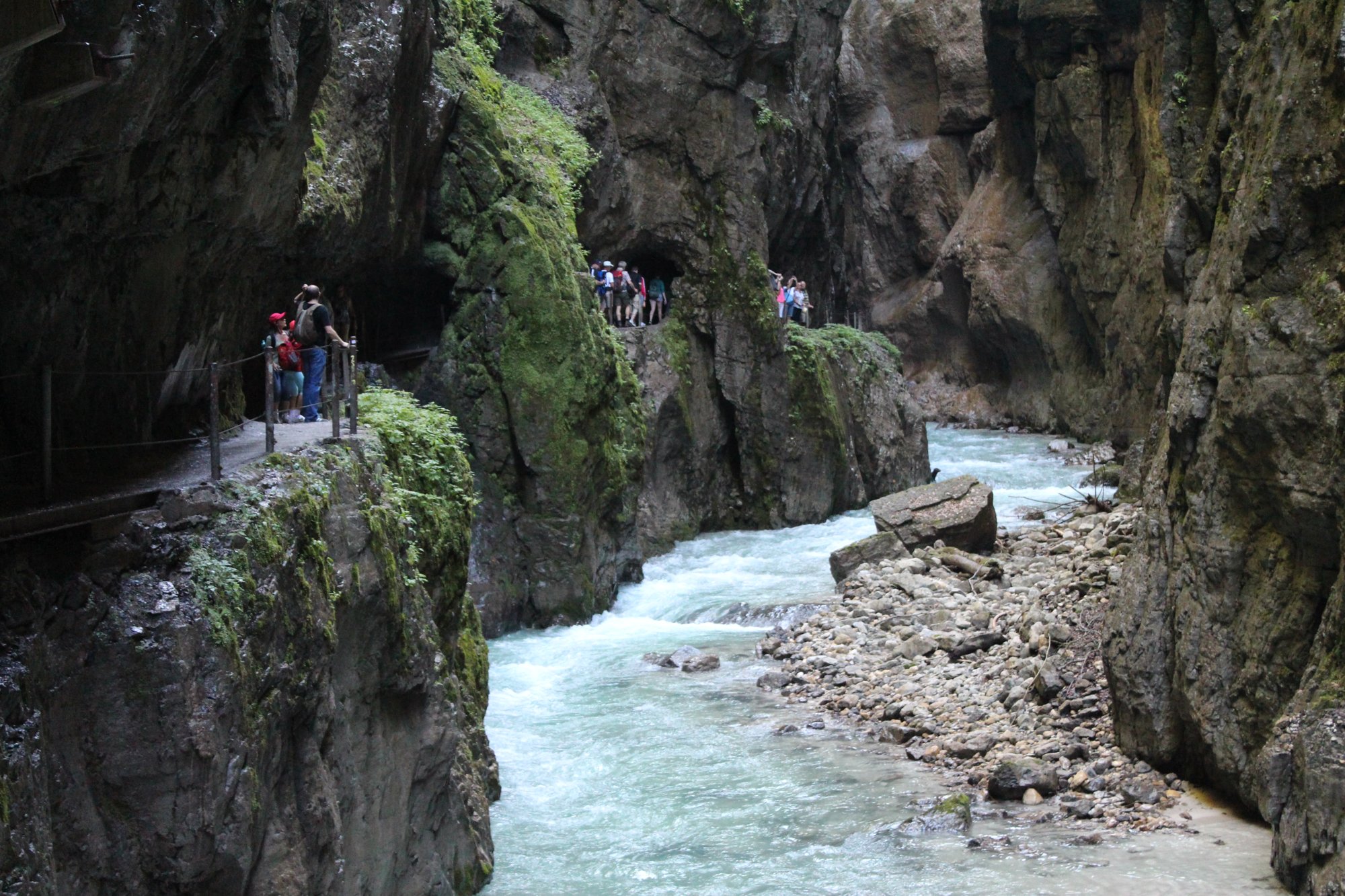 Walking through Partnachklamm