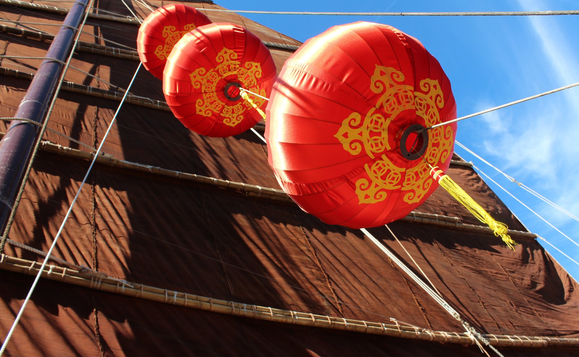 Sailing with lanterns