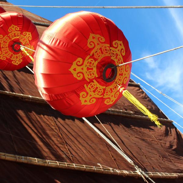 Sailing with lanterns