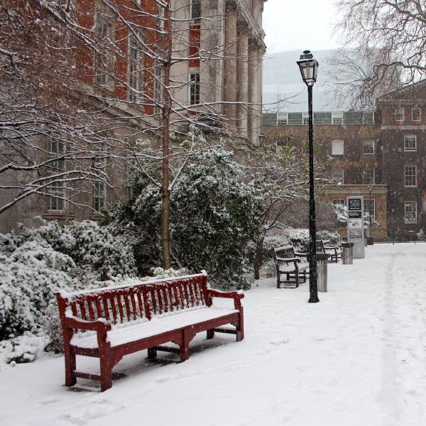 King's College campus @ Guy's Hospital in the snow