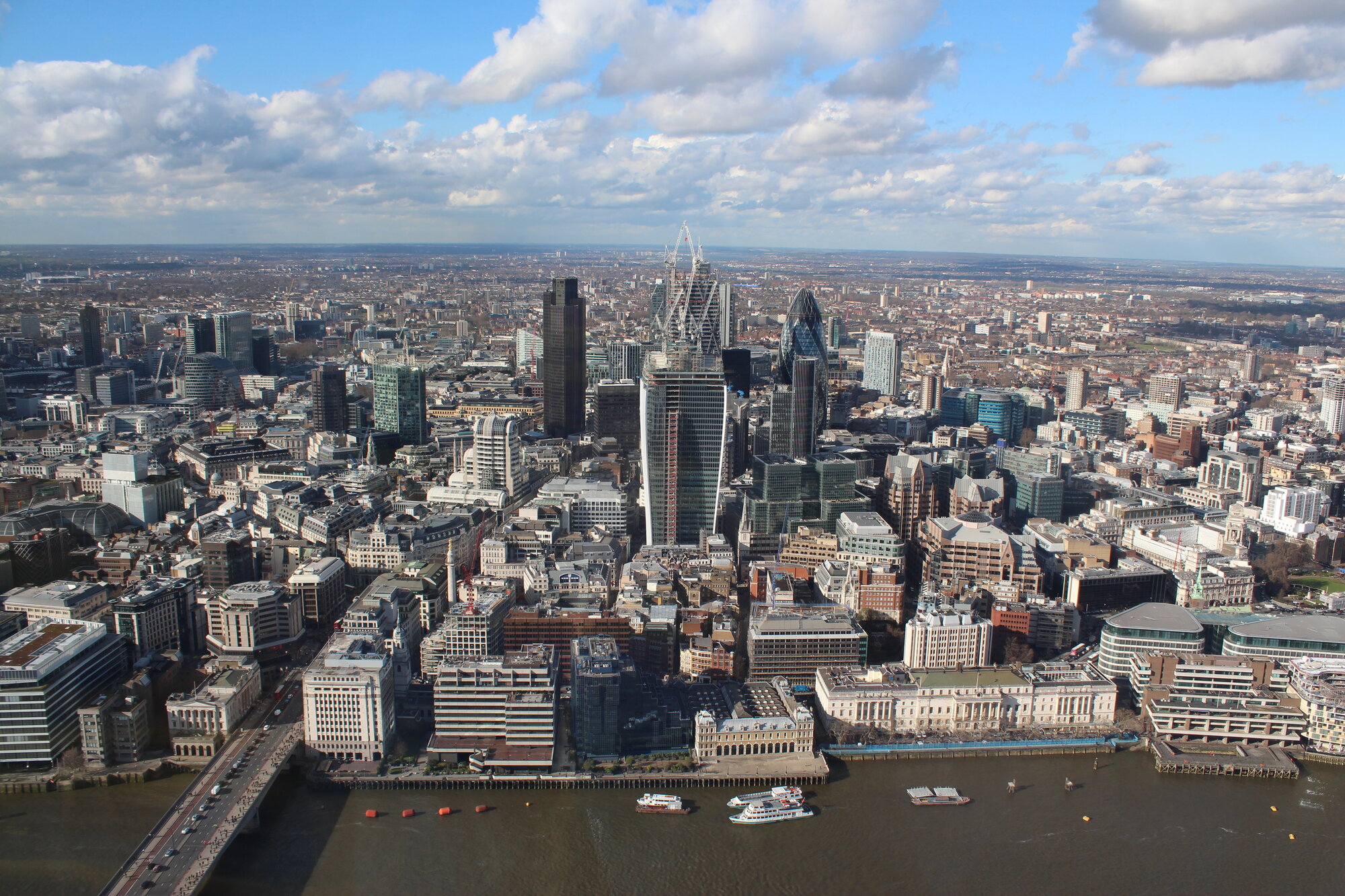 North from the Shard