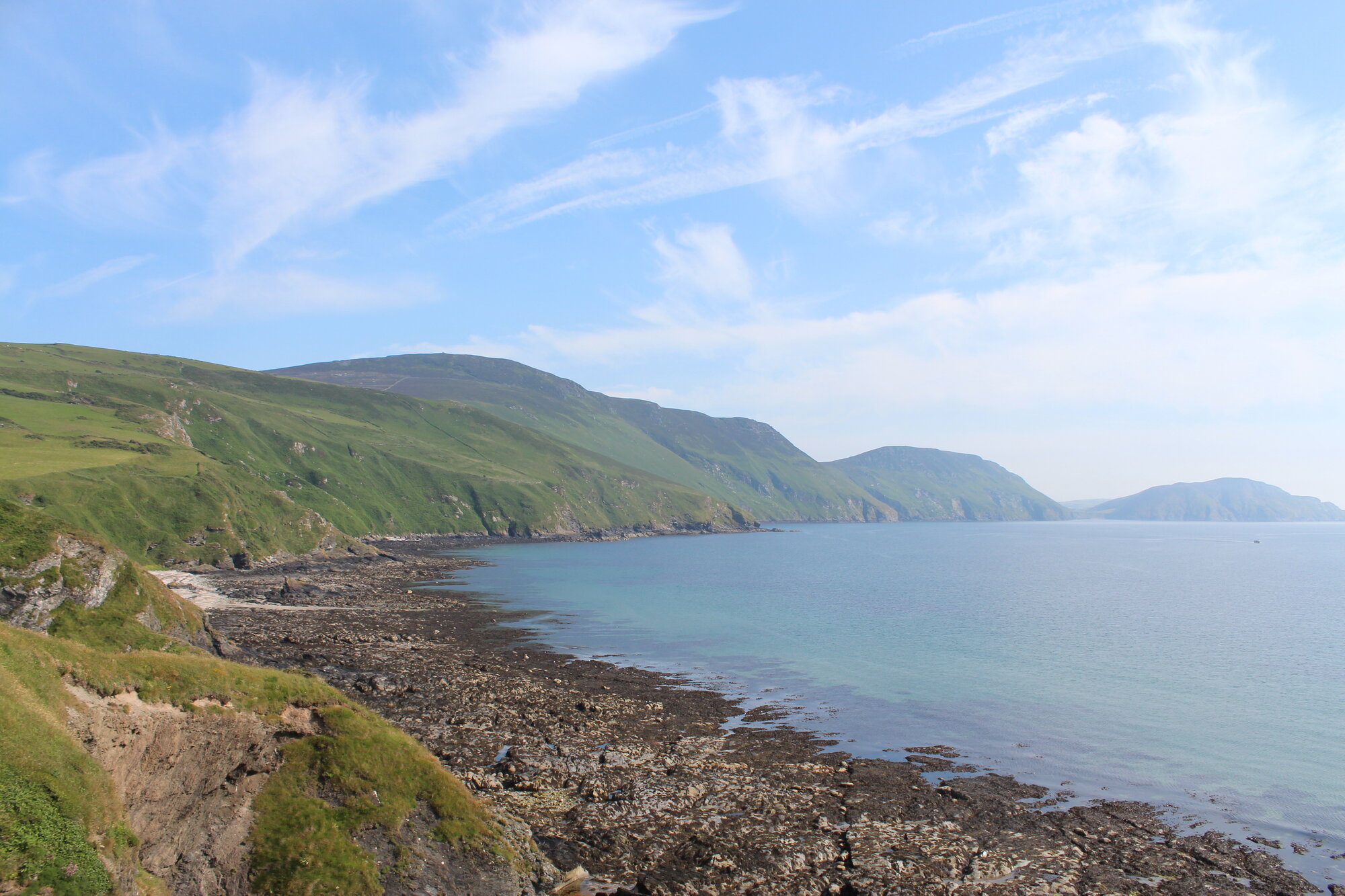 Looking south