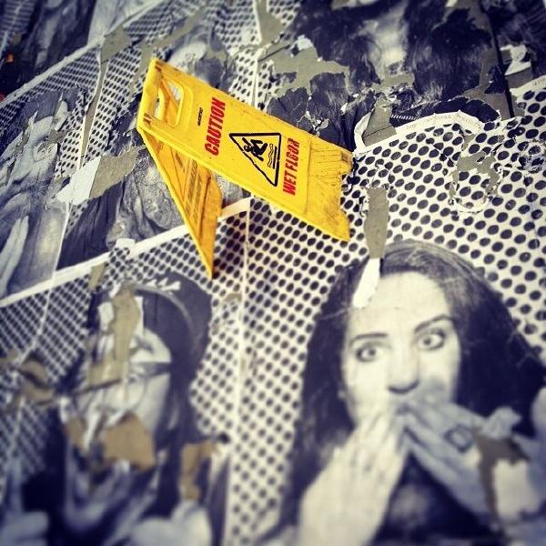 Caution - wet floor #sign #art #london