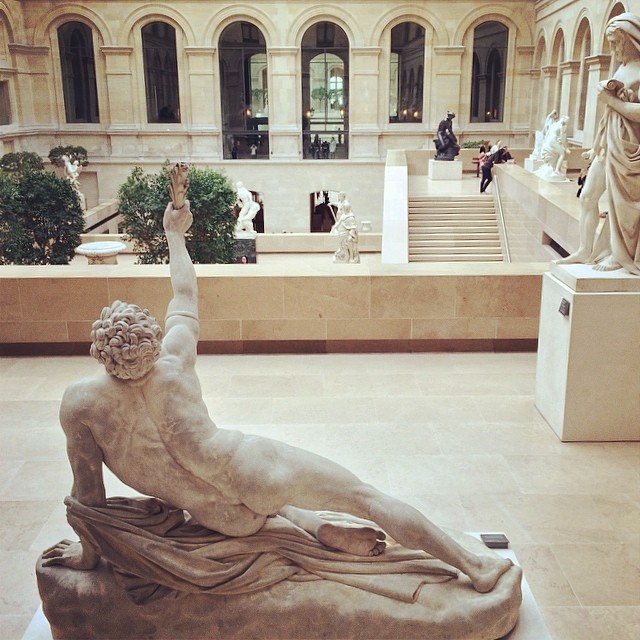 Lazing in the Louvre