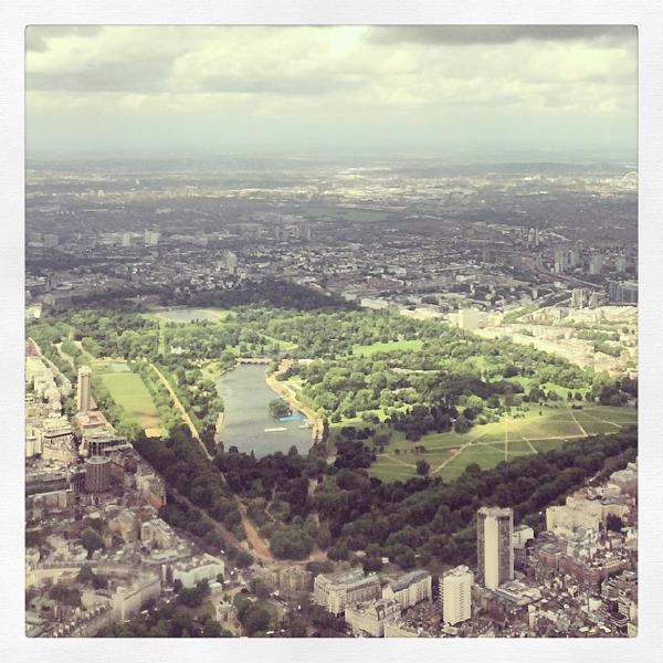 Hyde Park from the air london hydepark