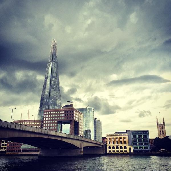 Dramatic skies over The Shard