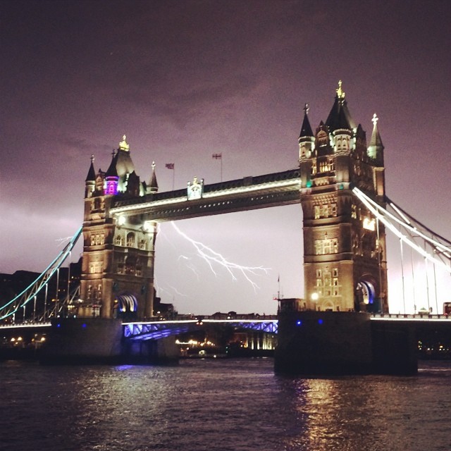 Lightning at Tower Bridge