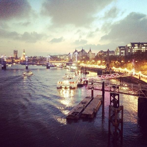 Thames at sundown