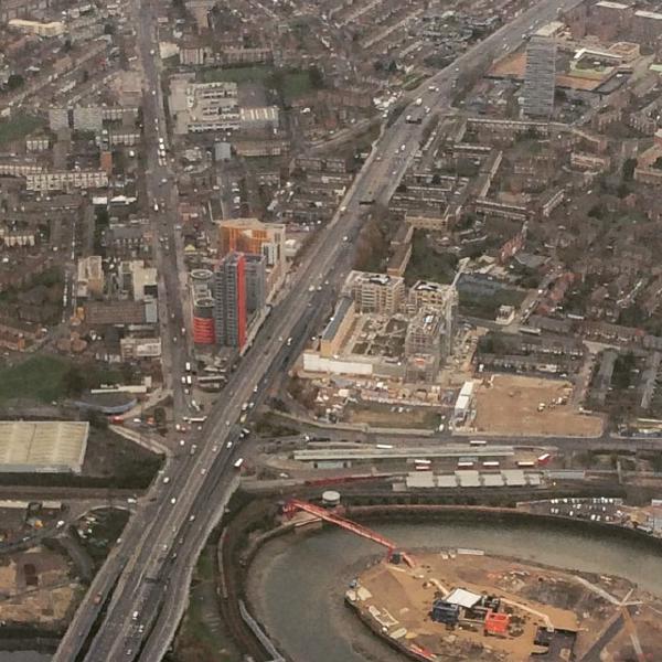 Canning Town from the air