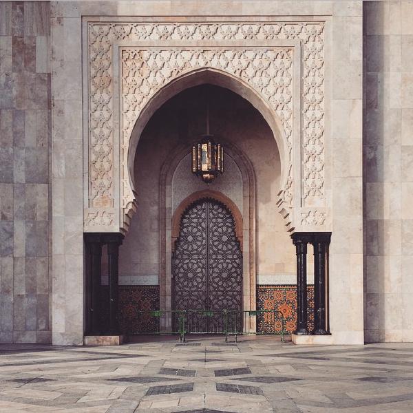 casablanca morocco mosque arch door