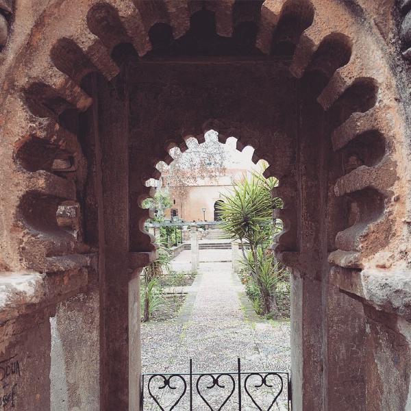 Through the arch