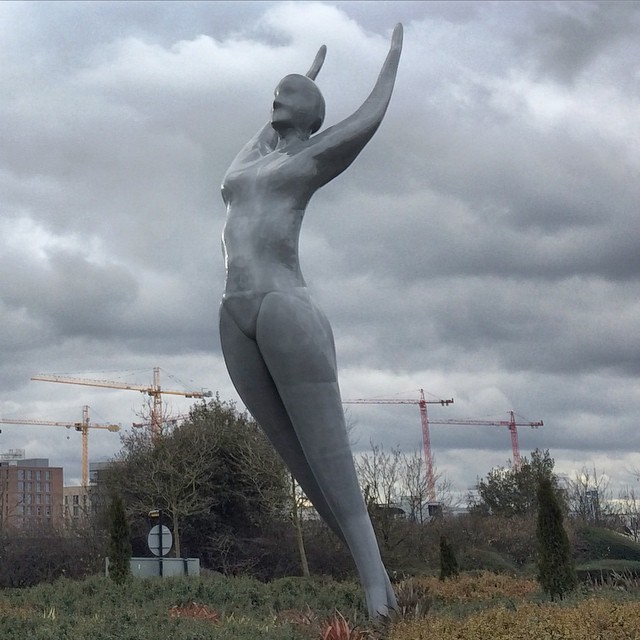 Naked statue of the East