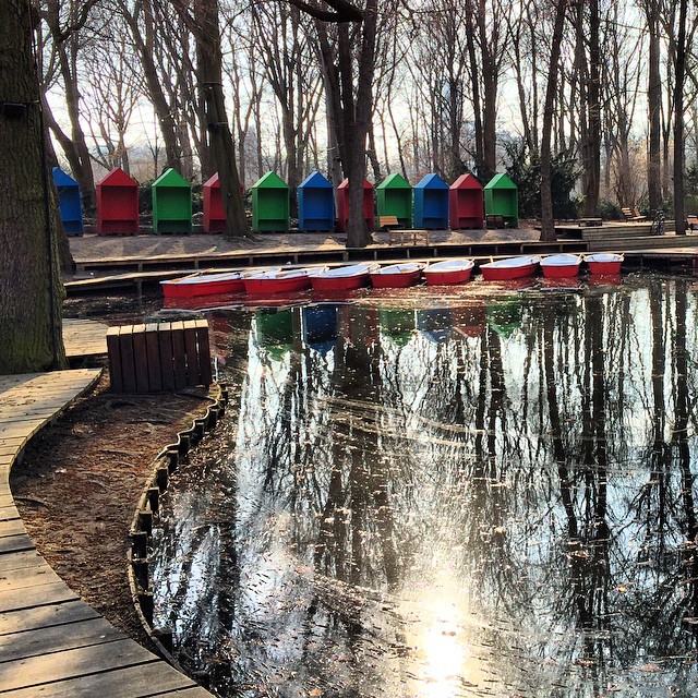 Boats on the lake at Neuen See