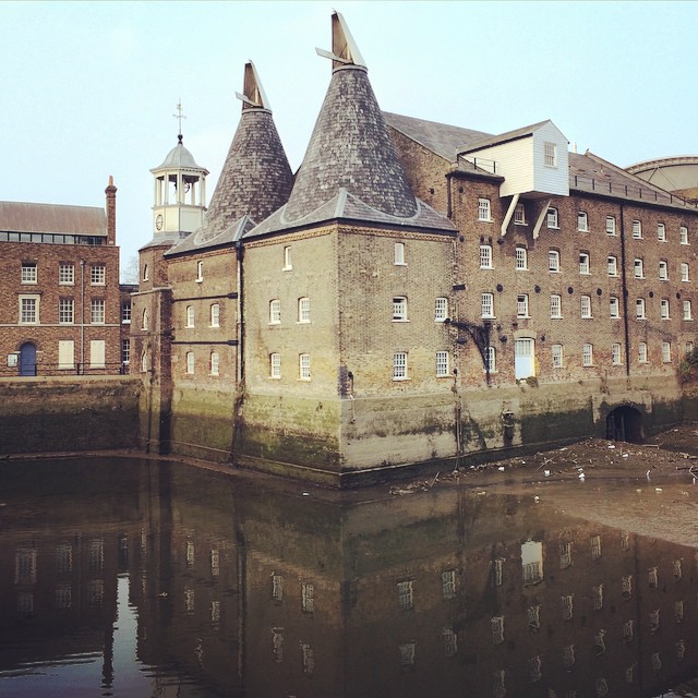 The Three Mills are former working mills on the River Lea in the East End of London one of Londons oldest extant industrial centres The largest and most powerful of the four remaining tidal mills is possibly the largest tidal mill in the world