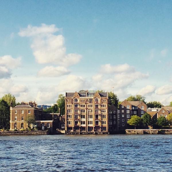 I love the mix of buildings along the Thames but the old refurbished wharves are my favourites