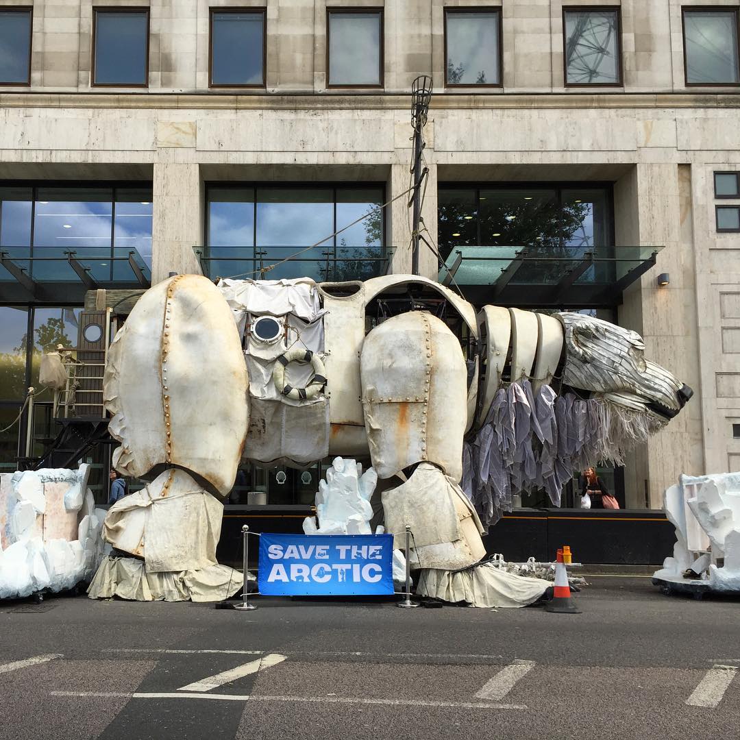 Aurora calling on Shell to Save The Arctic ArcticRoar