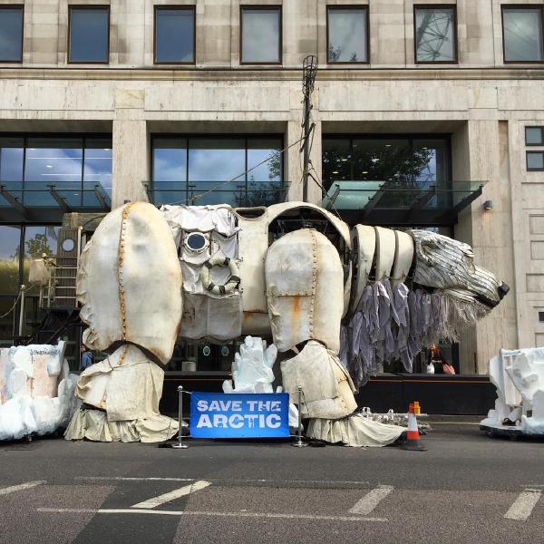 Aurora calling on Shell to Save The Arctic ArcticRoar