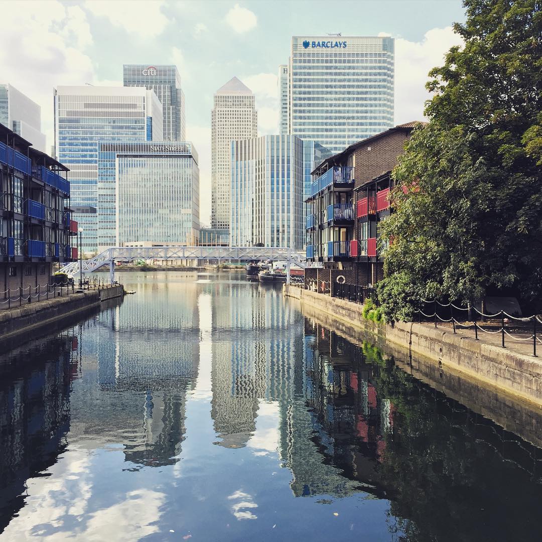 Canary Wharf reflections